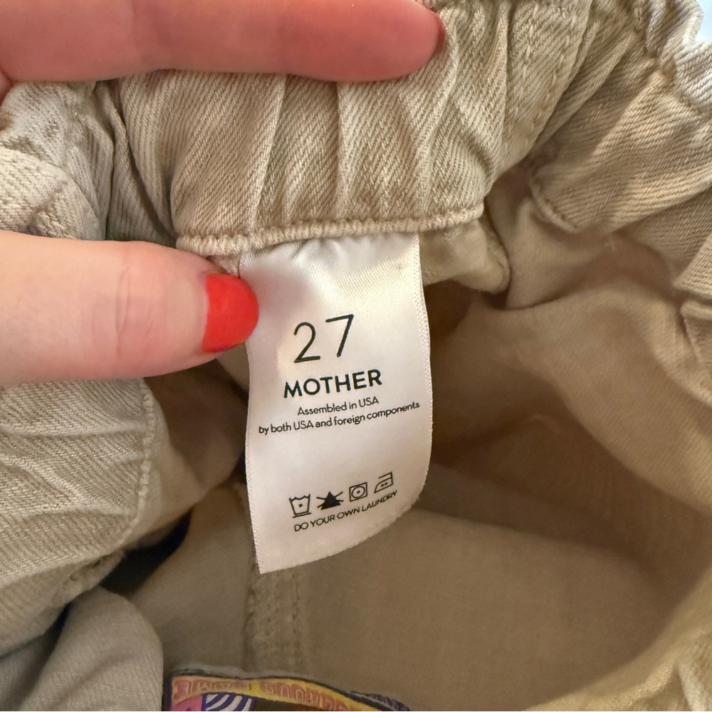 Mother Wrapper Patch Springy Ankle Cargo Jeans Si… - image 5